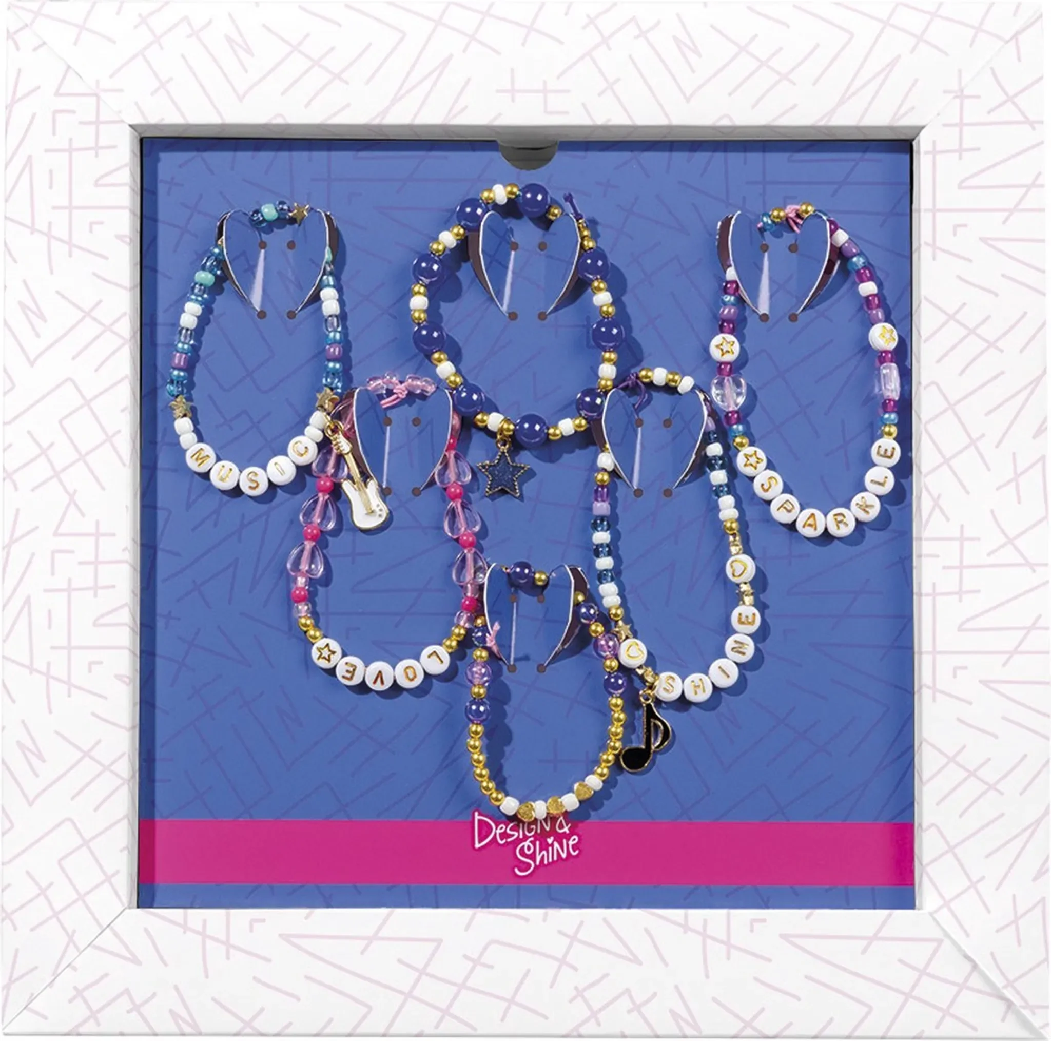 Design & Shine – Bastelset Glitzerarmbänder
